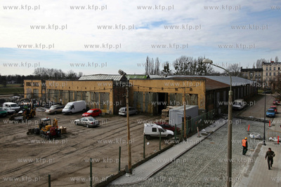 Była zajezdnia tramwajowa przy ul. Łąkowej w Gdańsku....