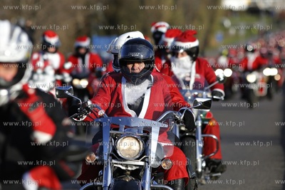 Gdansk. XIII edycja parady Mikolaje na Motocyklach....