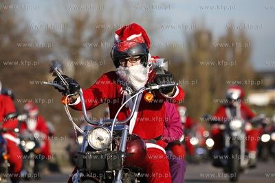 Gdansk. XIII edycja parady Mikolaje na Motocyklach....