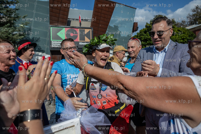 Kwidzyn. Zakonczenie biegu Karoliny Napiórkowskiej...