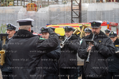 Gdańska Stocznia Remontowa im. J. Piłsudskiego. Wodowanie...
