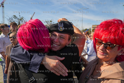 Gdynia. Skwer Kościuszki. 127 podchorążych I roku...