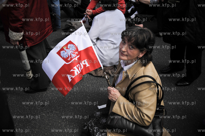 Marsz w obronie telewizji TV Trwam w Warszawie zorganizowany...
