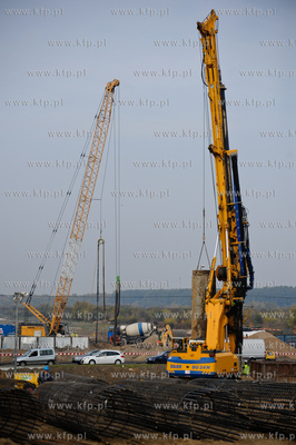 Gdansk. Budowa Trasy Sucharskiego - zadanie II od wezla...