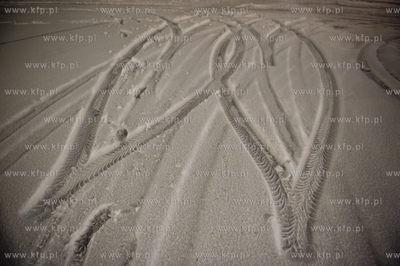 Gdansk. Zimowy krajobraz osiedla Ujescisko po obfitych...