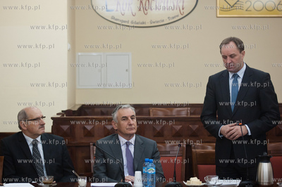 Gdansk. Urzad Marszalkowski. Sala Herbowa. Marszalek...