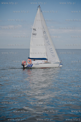 Gdynia. Port Jachtowy. Basen Zaruskiego. Zeglarz Maciej...