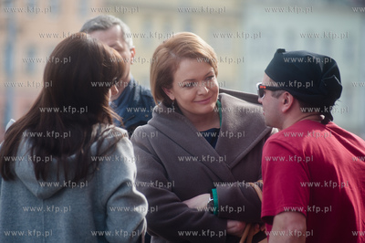 Gdansk. Nowy Ratusz. Plan zdjeciowy serialu pt. Prawo...