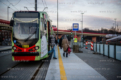 Gdansk. Zmodernizowana linia tramwajowa na Stogi. 
Nz...