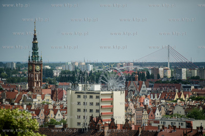 Gdansk. Biskupia Gorka. Zabytkowy budynek dawnego Schroniska...