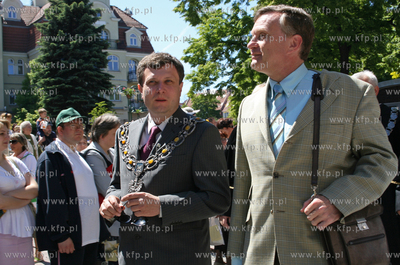 Swieto Monciaka w Sopocie. Nz. Prezydent Sopotu Jacek...