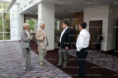 Sopot. Przewodniczacy Parlamentu Europejskiego prof....