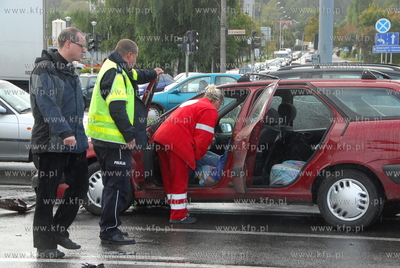 Gdansk. Wypadek na skrzyzowaniu al. Grunwaldzkiej i...