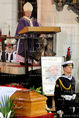 Bazylika Mariacka w Gdansku. Pogrzeb Macieja Plazynskiego...