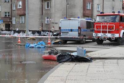 Ok. godz. 11 do Tczewa dotarla fala kulminacyjna. Poziom...