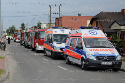 W Domu Opieki w Rumi doszlo do pozaru w pomieszczeniu...