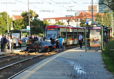 Na wysokosci Placu Zebran Ludowych w Gdansku doszlo...