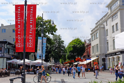 Sopot. Sopot Film Festival 2016. Reklama fetiwalu w...
