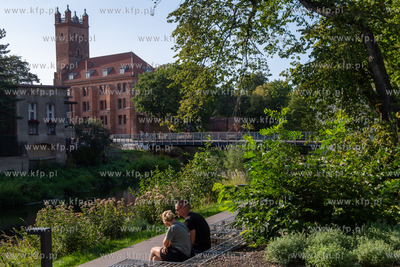 Bulwary nad Słupią w Słupsku. 22.08.2023. Fot. Konrad...