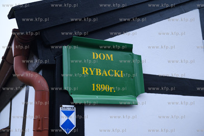 Półwysep helski. Hel. Nz. Dom Rybcaki z 1890r. Zabytek.19.01.2020...