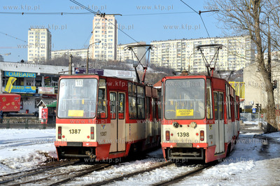 Petla tramwajowa na Siedacach przy kosciele pw. sw....