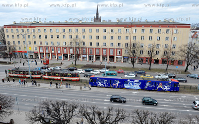 Gdansk. Wrzeszcz. Przystanek tramwajowy na al. Grunwaldzkiej...