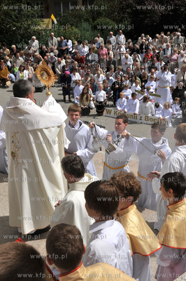 Procesja Bozego Ciala w parafii Najswietszej Maryi...