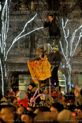Sylwester POLSATEM na skwerze Kosciuszki w Gdyni. 31.12.2013...
