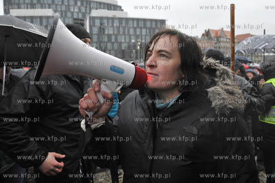 Manifestacja w obronie demokracji zorganizowana na...