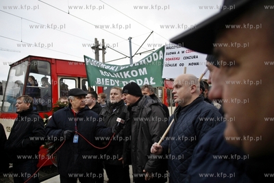 Protest pomorskich rolnikow w Gdansku pod haslem Aby...