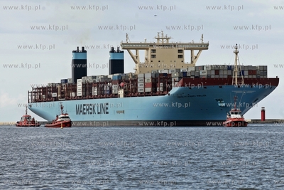 Najwiekszy kontenerowiec swiata Maersk Mc-Kinney Moller...