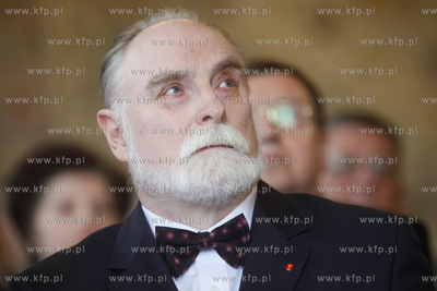 Gdansk. Ratusz Glownomiejski. Uroczystosc wreczenia...