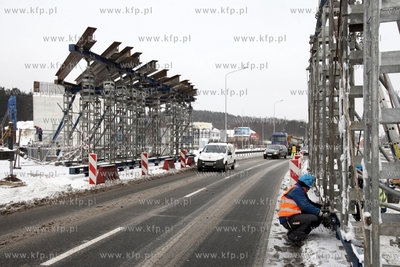 Budowa wiaduktu Pomorskiej Kolei Metropolitalnej nad...