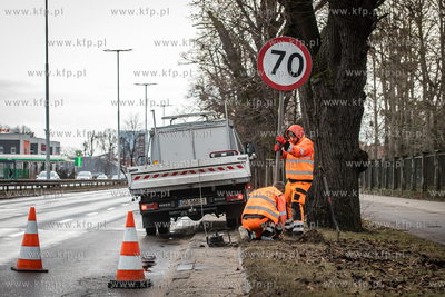 Demontaż znaków ograniczających prędkość do 50...