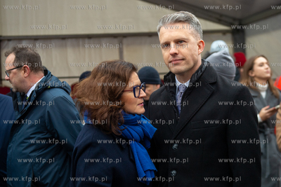 Gdańska Stocznia Remontowa im. J. Piłsudskiego. Wodowanie...