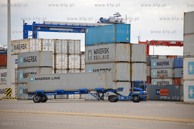 Gdansk. Terminal kontenerowy DCT. Wizyta przedstawicieli...