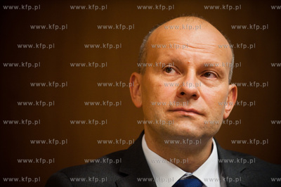 Gdansk. Hotel Radisson Blu. Uroczysta konferencja prasowa,...