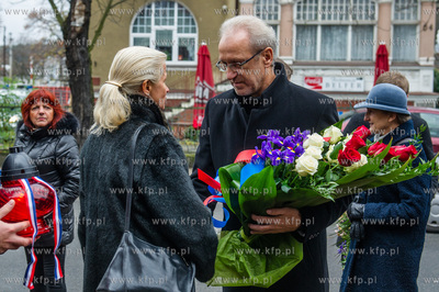 Sopot. Konsul Honorowy Francji Monika Tarnowska, przedstawiciele...