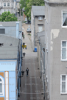 Wejherowo. Rynek starego miasta i okolic - widok z...