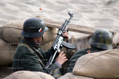 Operacja D Day - byla przedmiotem inscenizacji na plazy...