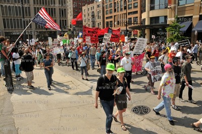 Chicago. Manifestacja przedstawicieli ruchu Okupuj...