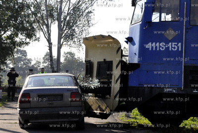 Kwidzyn. Cwiczenia sluzb ratowniczych. Wypadek kolejowy...