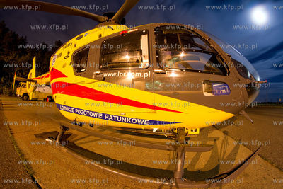 Port Lotniczy Gdansk im. Lecha Walesy. Nz. Eurocopter...