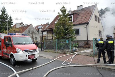 Sopot. Ulica Malopolska 54. Niegrozny pozar wybuchl...