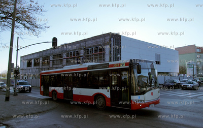Gdańsk. Suchanino. Budowa nowego centrum handlowego...