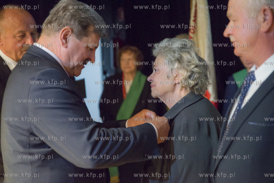 Święto Ludowe w Pelplinie. Nz. Jarosław Kalinowski...