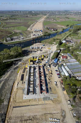 Gdansk. Budowa obwodnicy poludniowej z lotu ptaka....