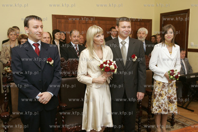 Sopot, Urzad Stanu Cywilnego. Slub tyczkarki Anny Rogowskiej...