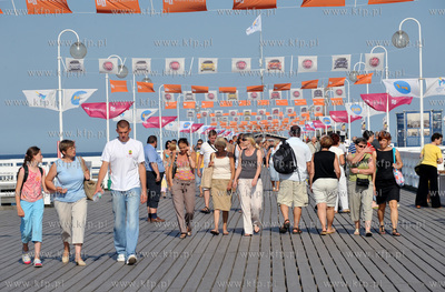 Molo w Sopocie. 27.08.2009 Fot. Maciej Kosycarz / KFP