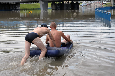 Gdańsk Wrzeszcz  po intensywnych opadach deszczu....